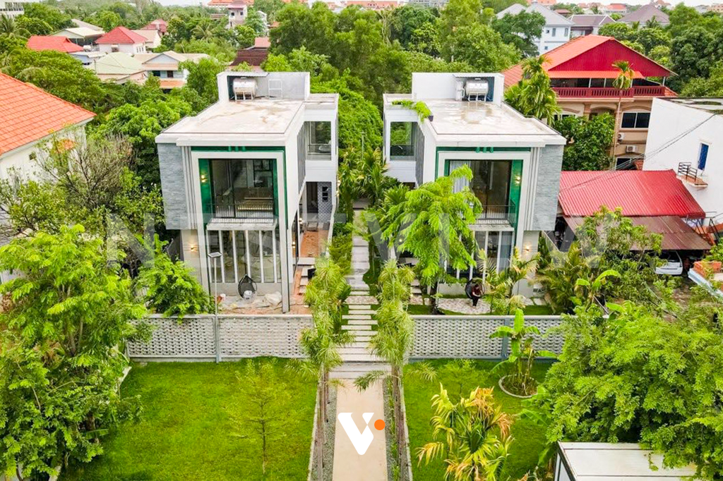 Modern 02 – Bedroom Villa for Rent in Siem Reap – Slor Kram (POOL)